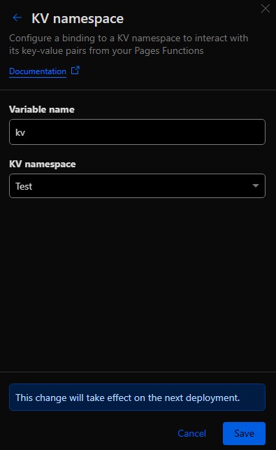 Bind KV