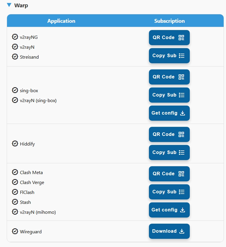 Warp subscriptions